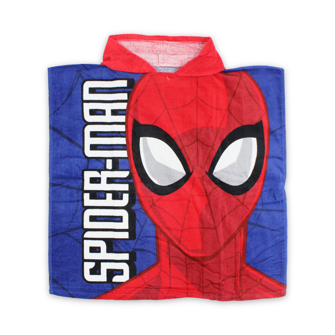Boys Poncho – Red with Spider-Man Print - Clothing - Konooz