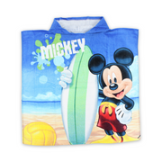 Boys Poncho – Multicolor with Mickey Mouse Print