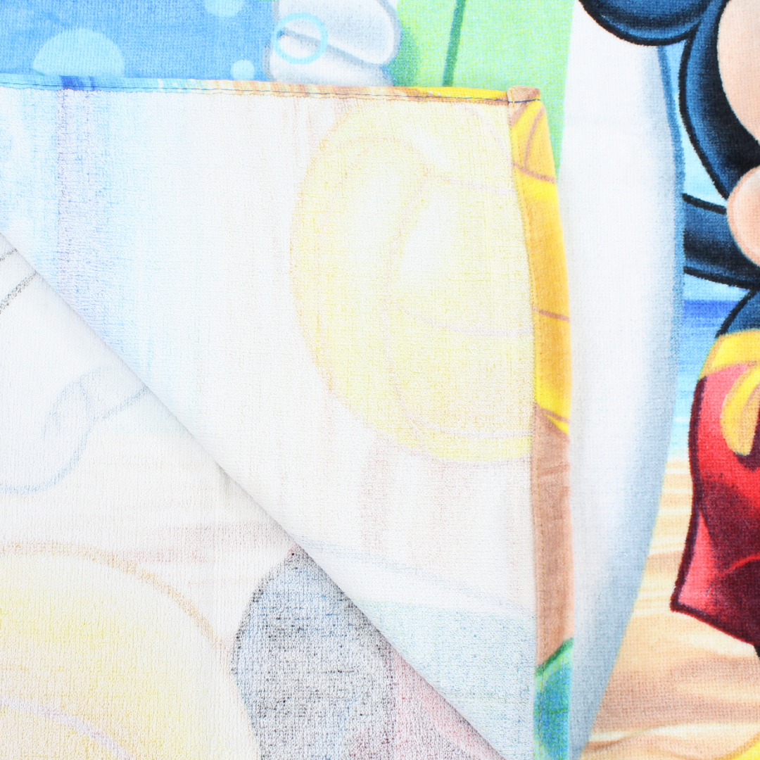 Boys Poncho – Multicolor with Mickey Mouse Print