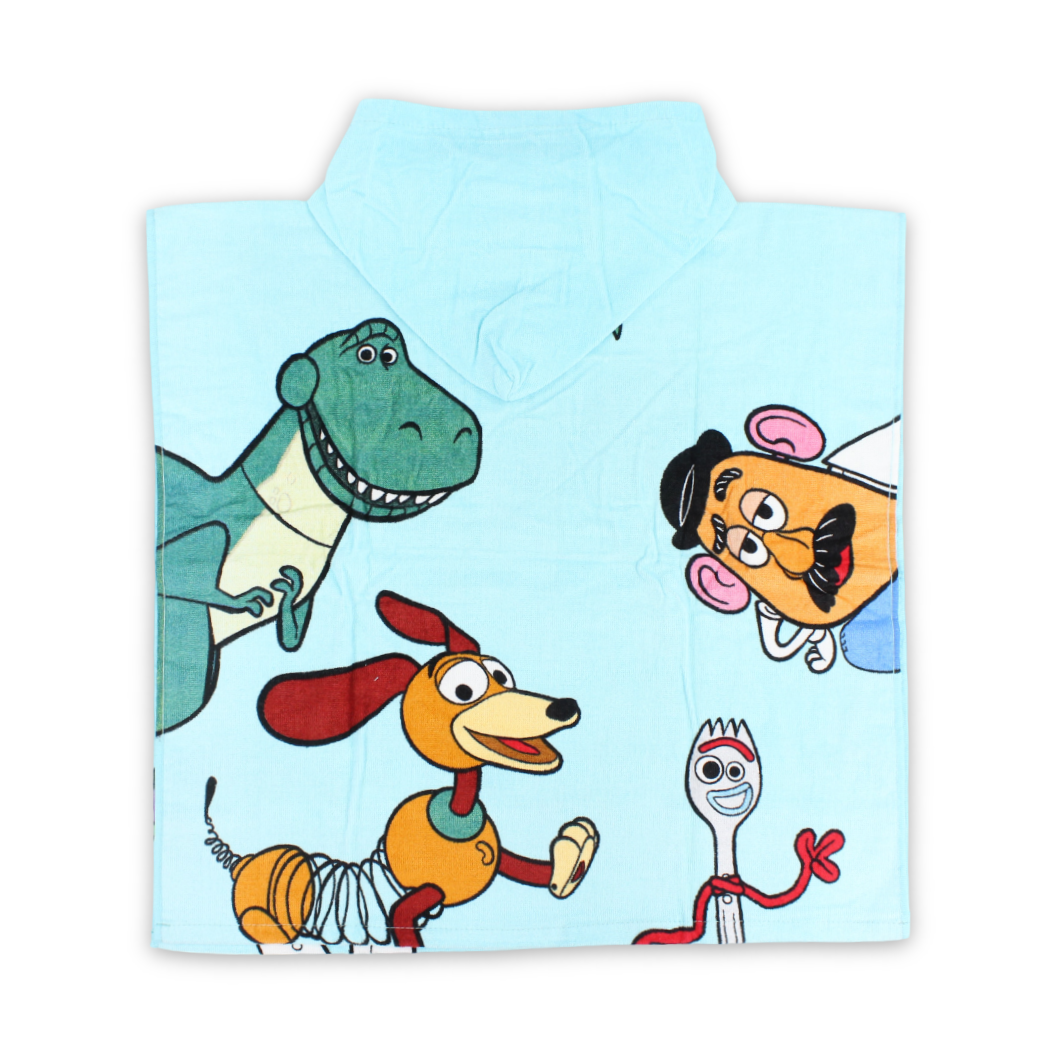 Boys Poncho – Multicolor with Toy Story Print