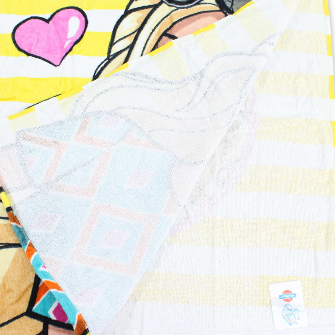 Girls Poncho – Multicolor with Barbie Print