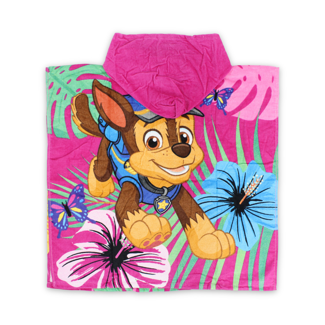 Girls Poncho – Multicolor with Skye Print