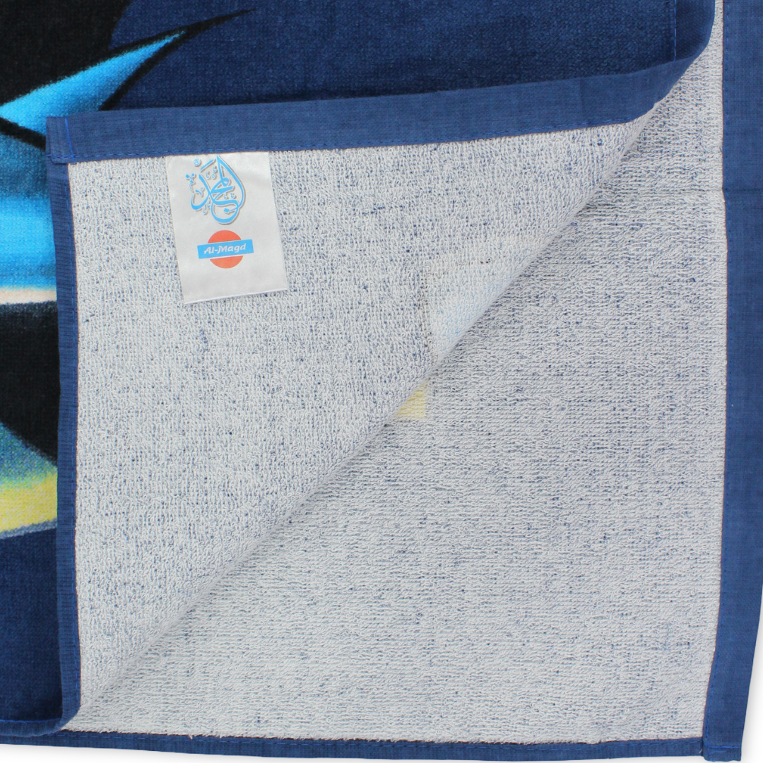 Boys Beach Towel – Navy with Batman Print