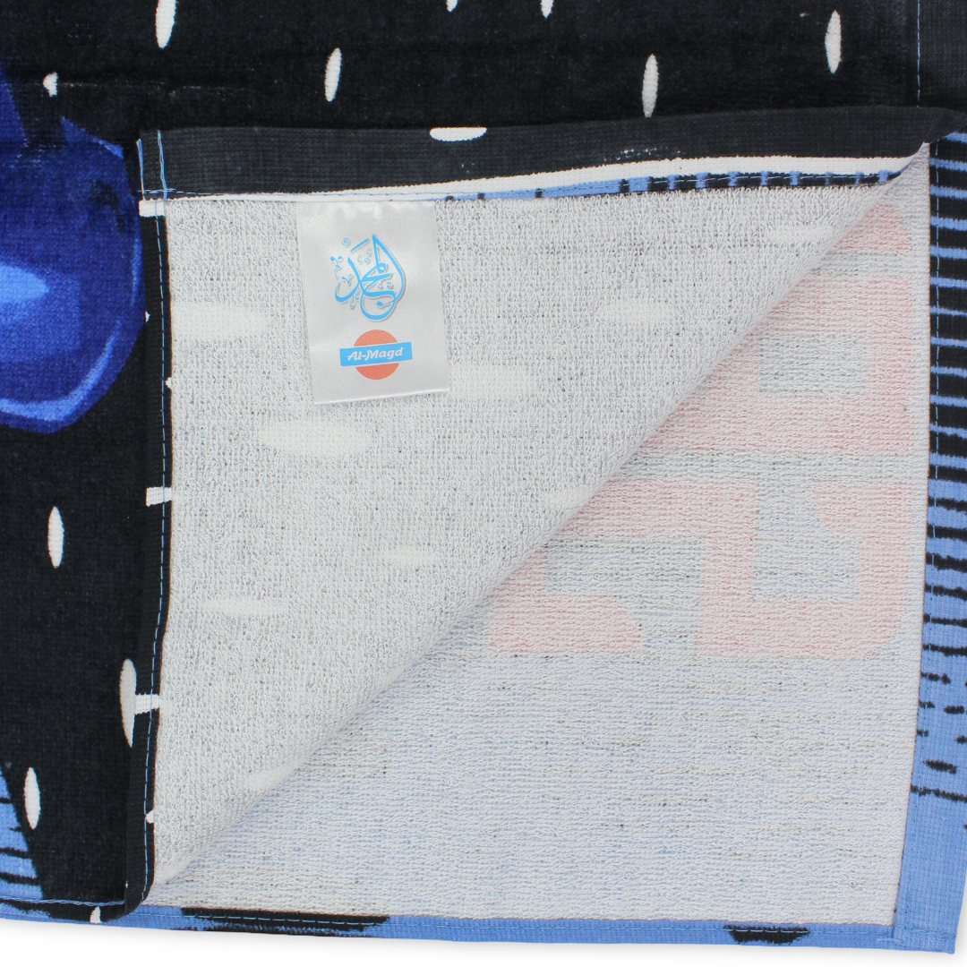 Boys Beach Towel – Blue with Spider-Man Print