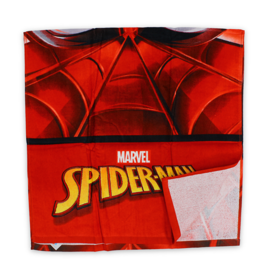 Boys Beach Towel – Red with Spider-Man Print