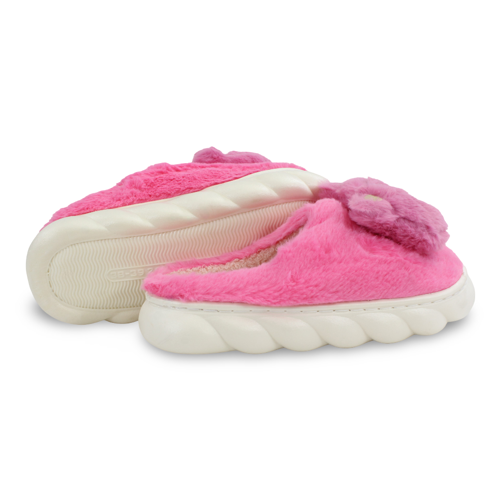 Women's Fur Slippers with Lotso Design
