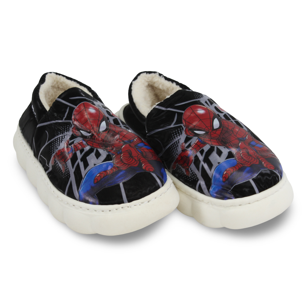 Boys Fur Slippers – Spider-Man