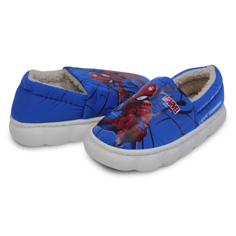 Boys Fur Slippers – Spider-Man Design