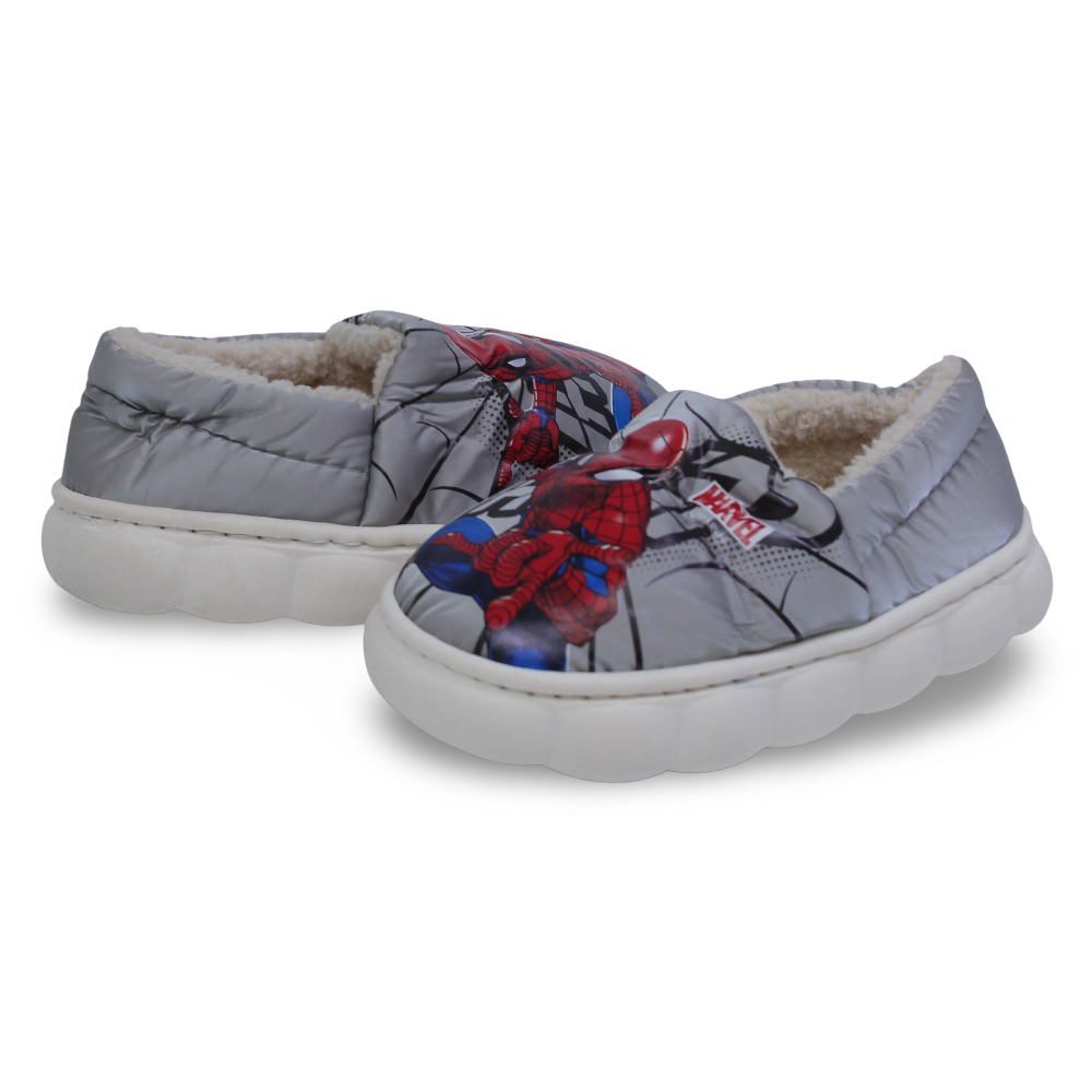 Boys Fur Slippers – Spider-Man Design
