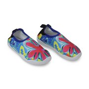 Girls Rubber Water Shoes – Colorful Floral Print