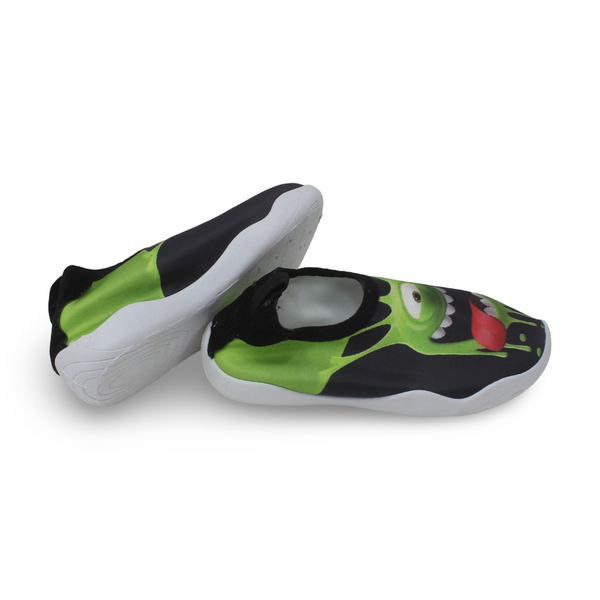 Boys Rubber Water Shoes – Black Mike Wazowski Print