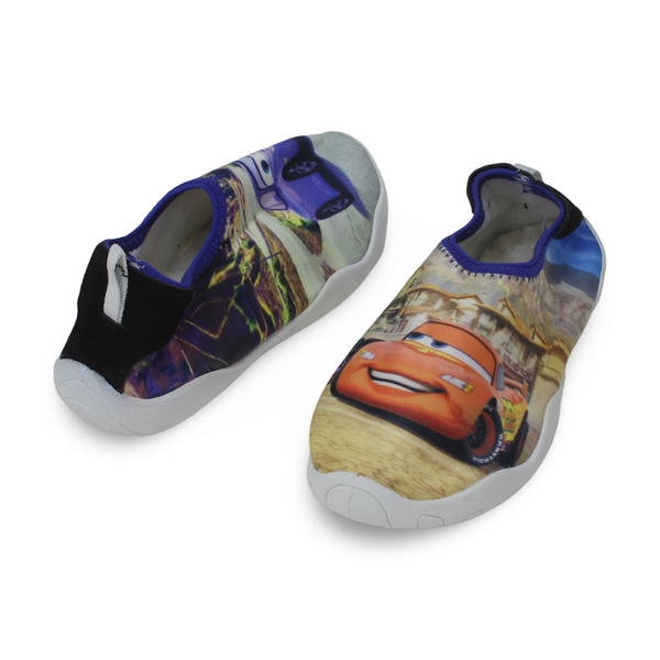Boys Rubber Water Shoes – Cars Print