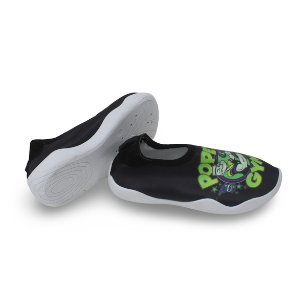 Boys Rubber Water Shoes – Black Popeye the Sailor Print