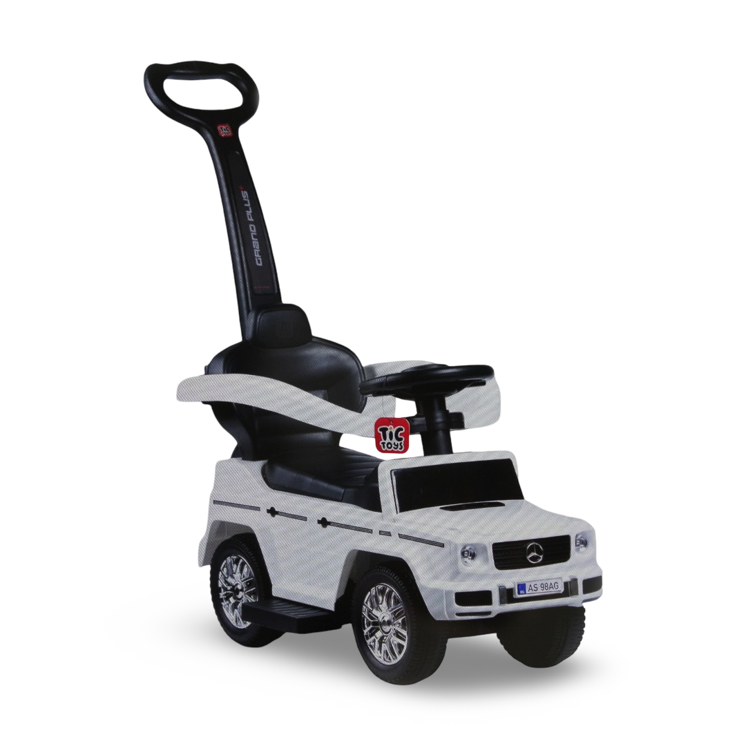 Tic Toys Grand Plus 3-in-1 Mercedes-Benz G-Wagon Push Car – White