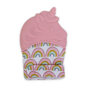 Silicone Baby Teether Gloves – Pink Unicorn