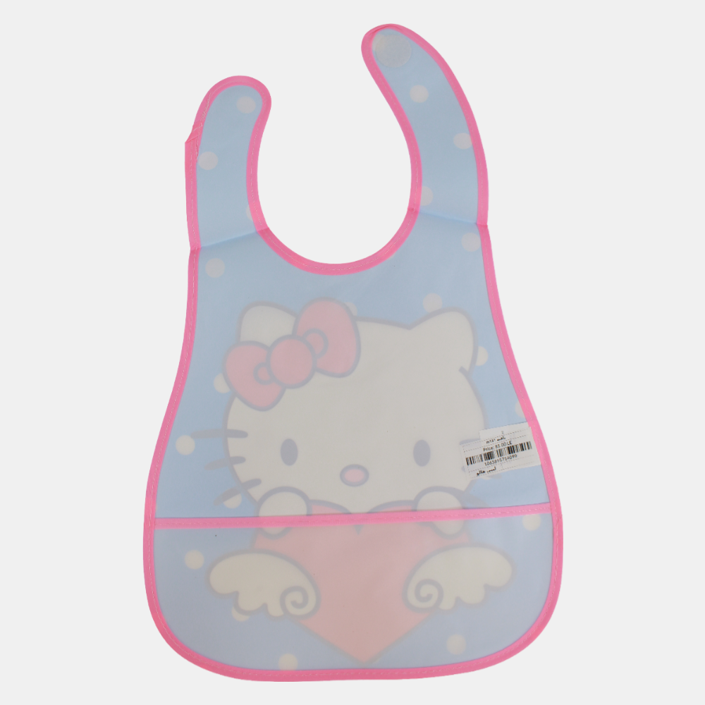 Baby Bib – Blue with Hello Kitty Design