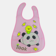 Baby Bib – Pink with Panda Design