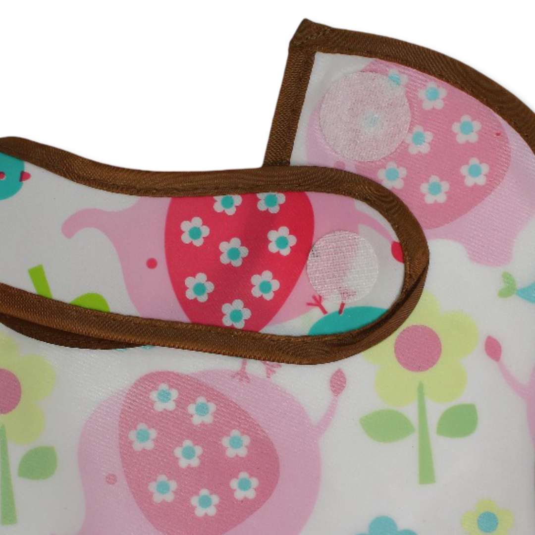 Cotton Bib White with Elephant Print – Pack of 2