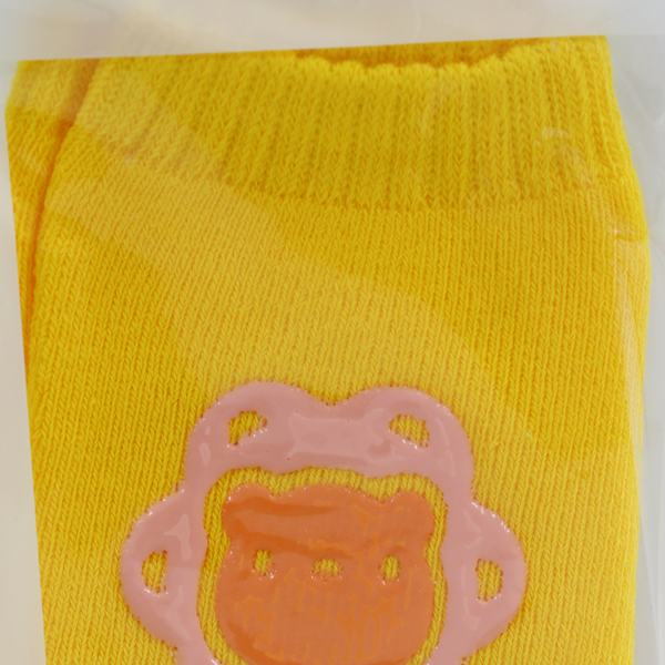 Baby Crawling Knee Pads – Yellow with Lion Print