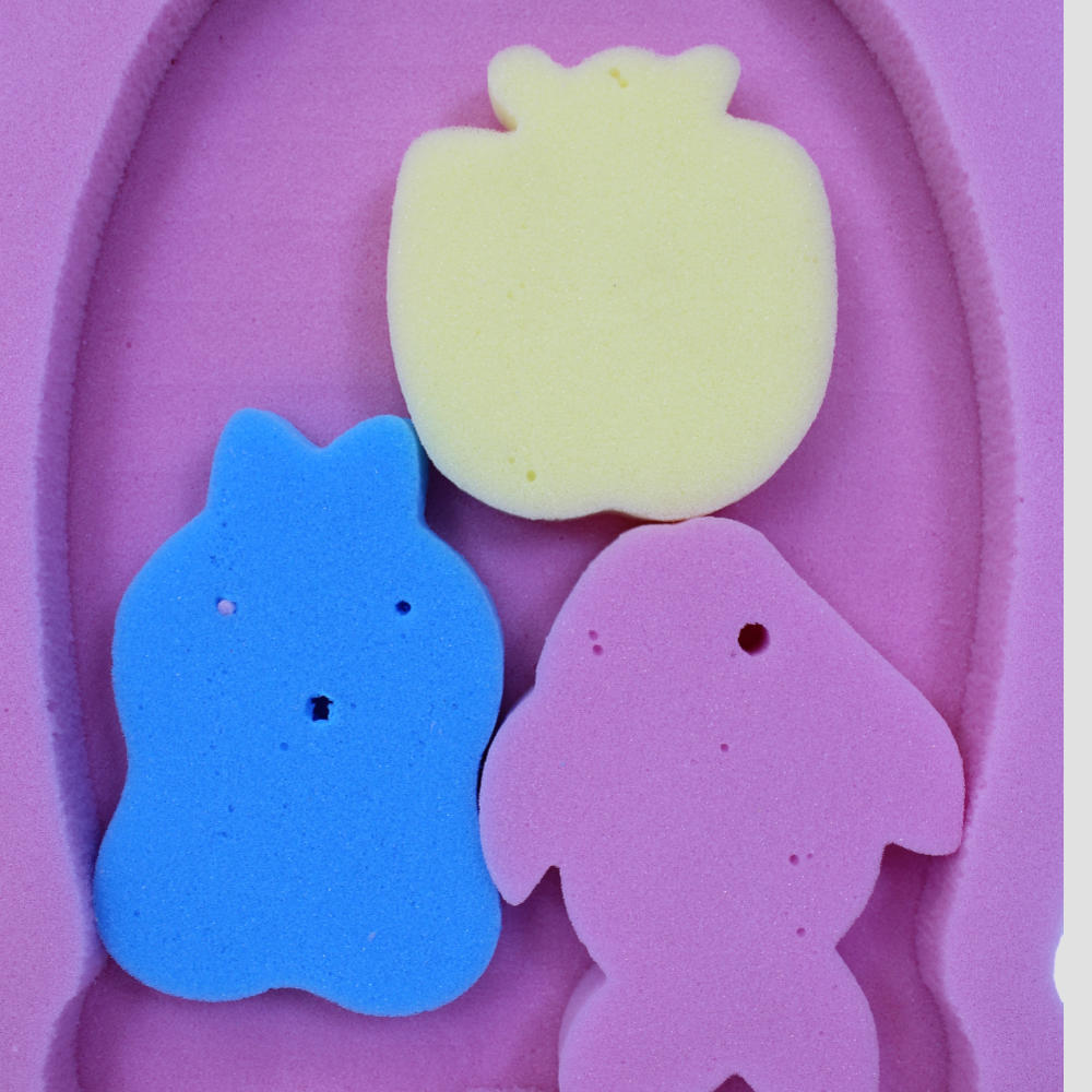 Candy Baby Bathtub Sponges – Set of 4 (Pinkish)