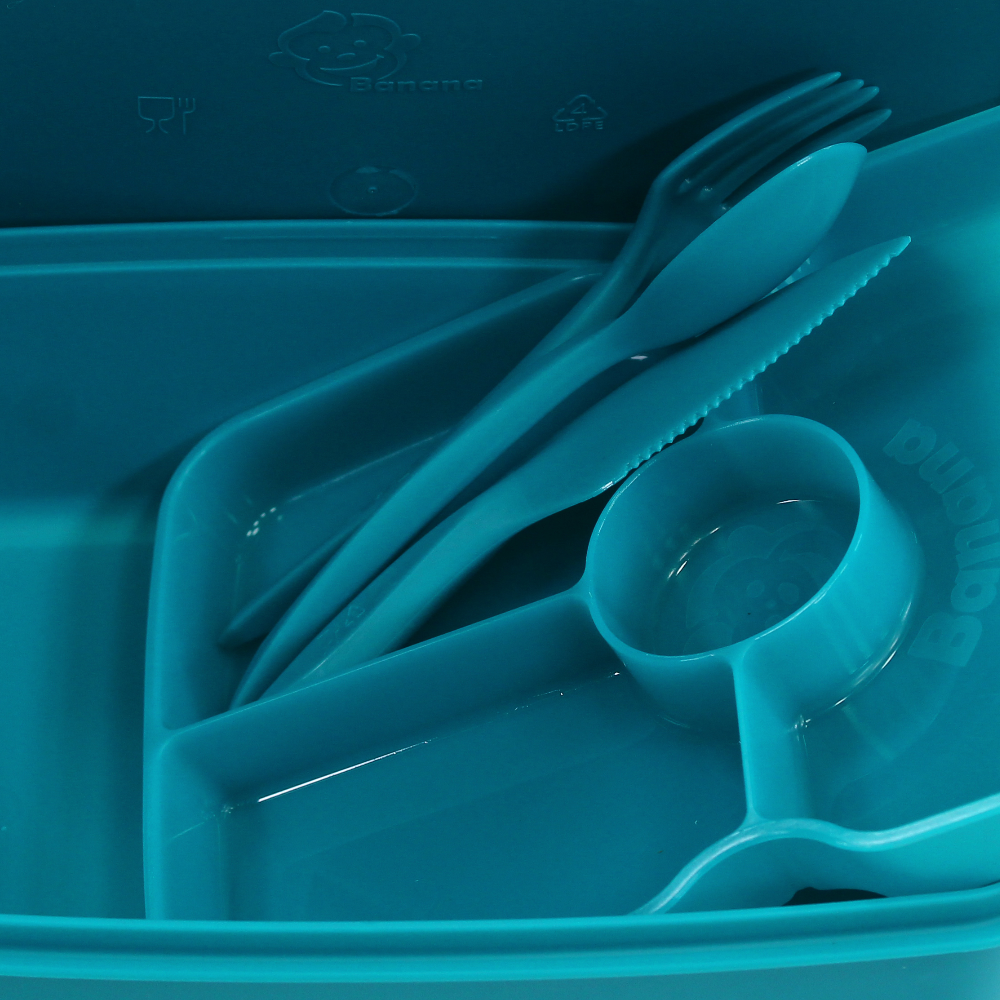 Turquoise Plastic Lunch Box – 1.5L