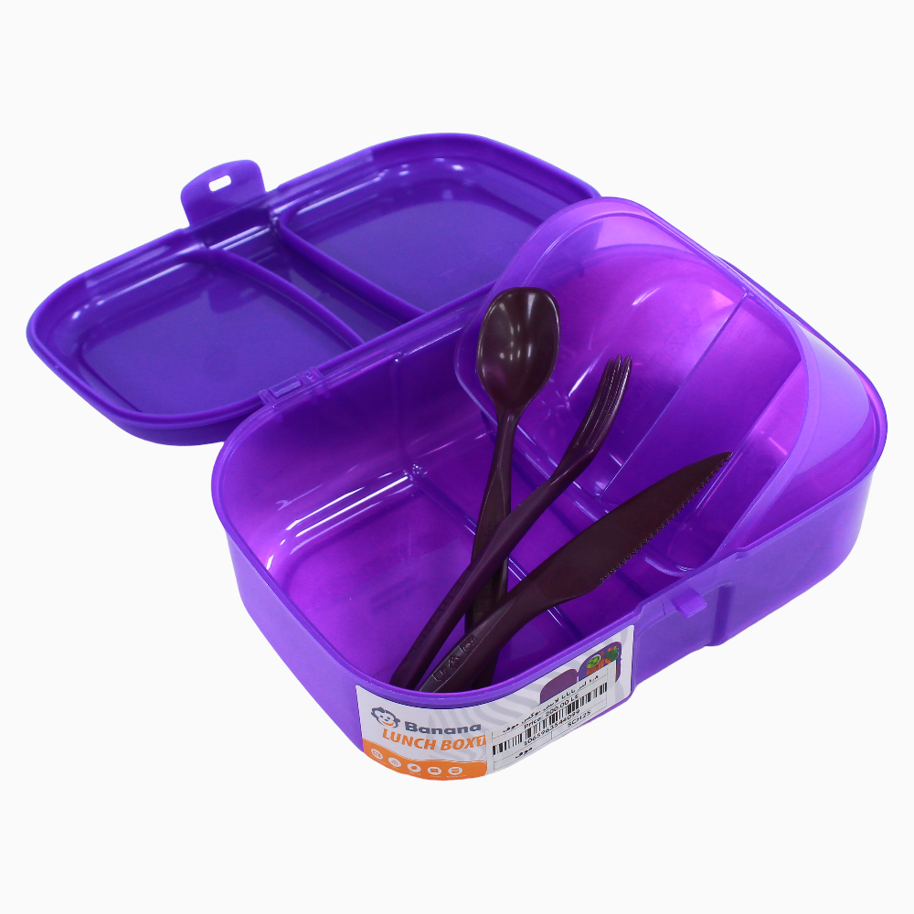 Fuchsia Plastic Lunch Box – 1.8L