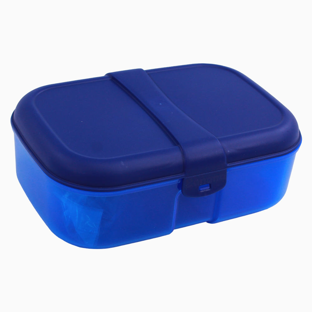 Navy Plastic Lunch Box – 1.8L