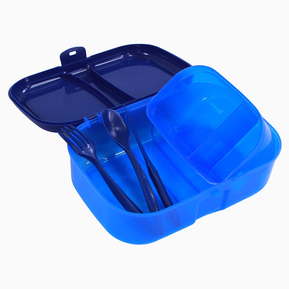 Navy Plastic Lunch Box – 1.8L