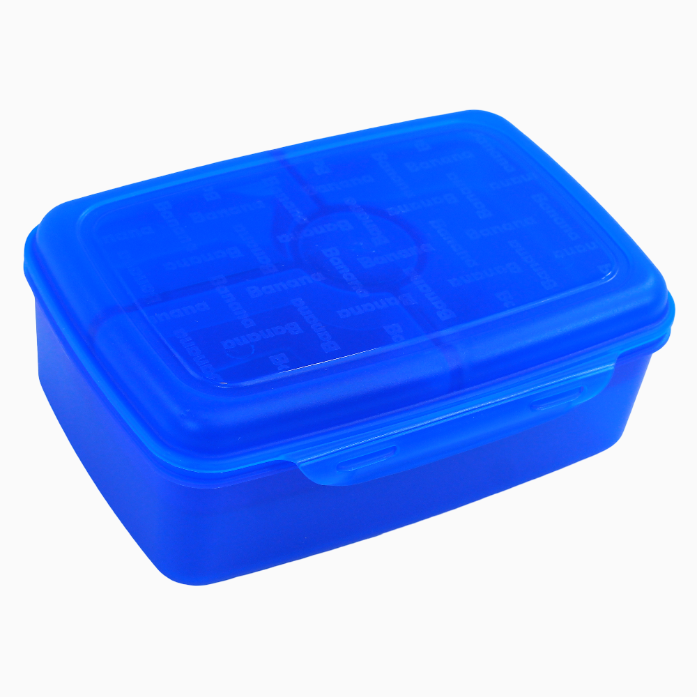 Blue Transparent Plastic Lunch Box – 2L