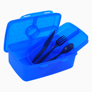 Blue Transparent Plastic Lunch Box – 2L