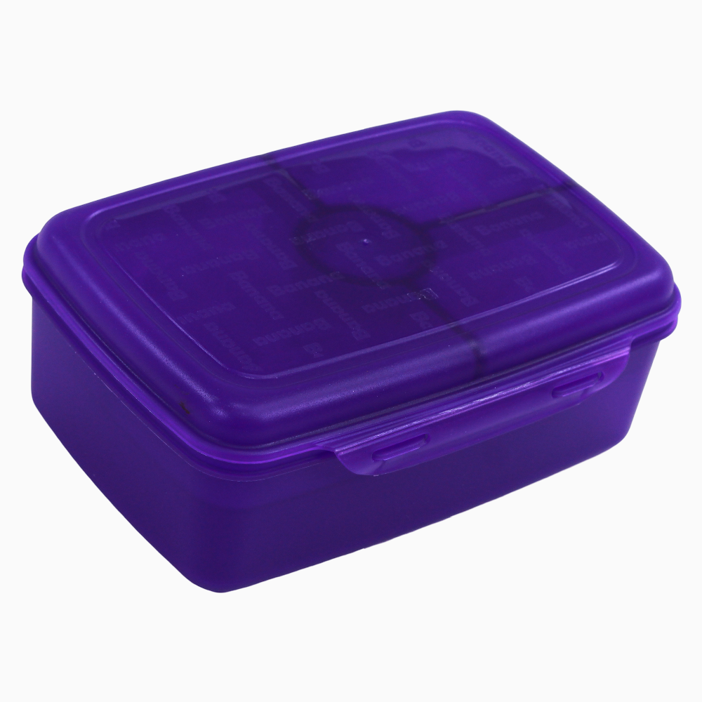 Purple Transparent Plastic Lunch Box – 2L