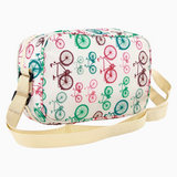 Fabric Lunch Bag – Beige with Bicycle Design