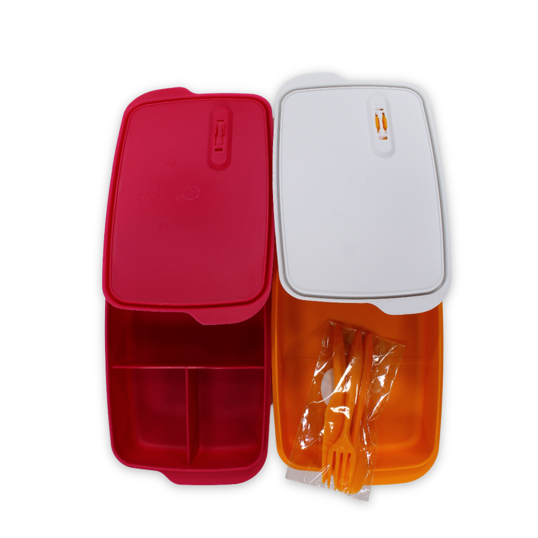 Banana 2-Piece Lunch Box 1L – Fuchsia & Orange