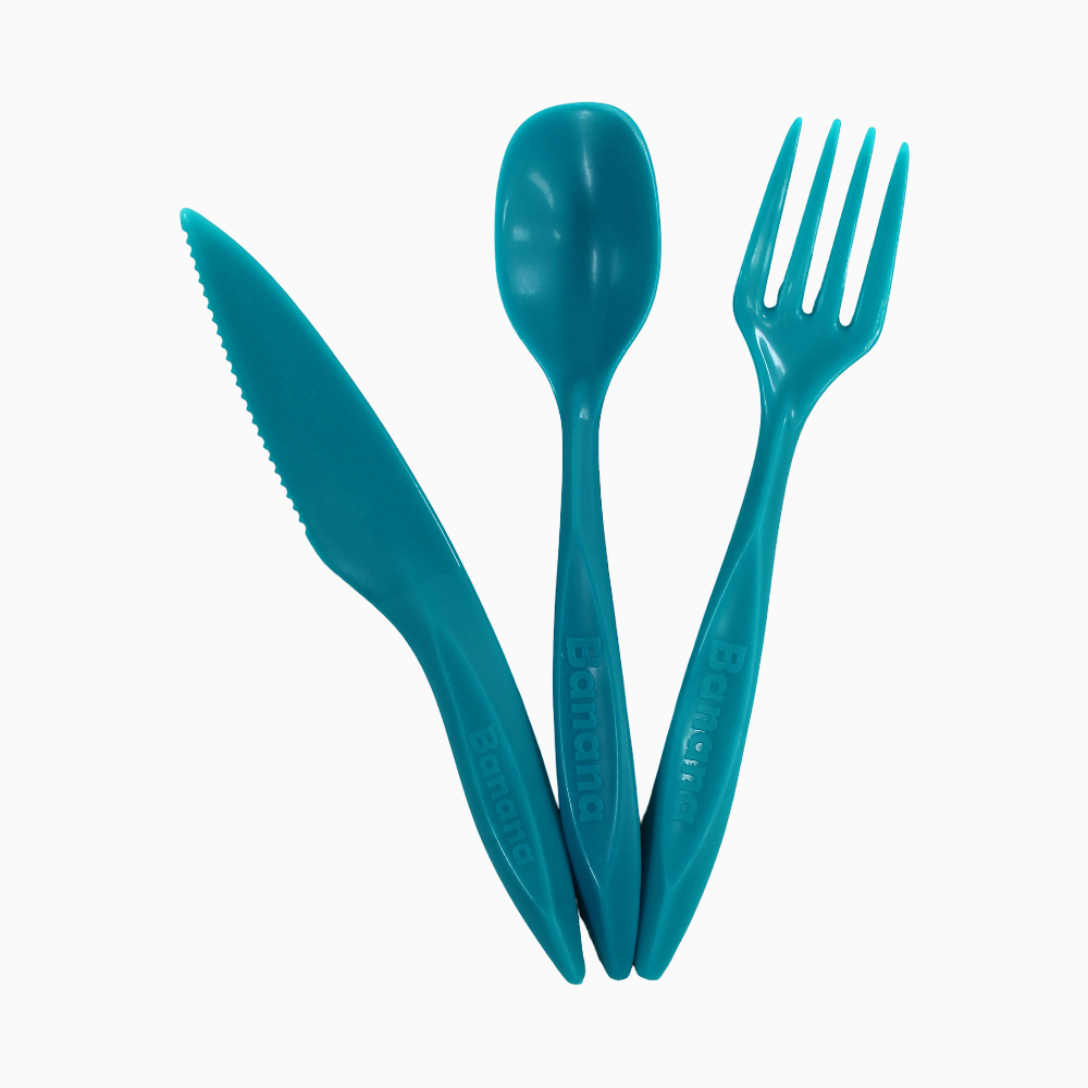 Plastic Cutlery Set – Turquoise