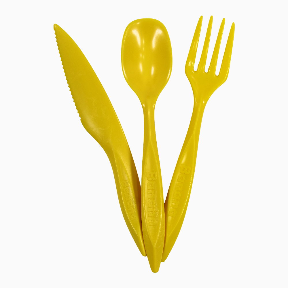 Plastic Cutlery Set – Yellow