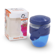 Happy Cup with Lid and Fork for Snacks - Navy (500 ml)