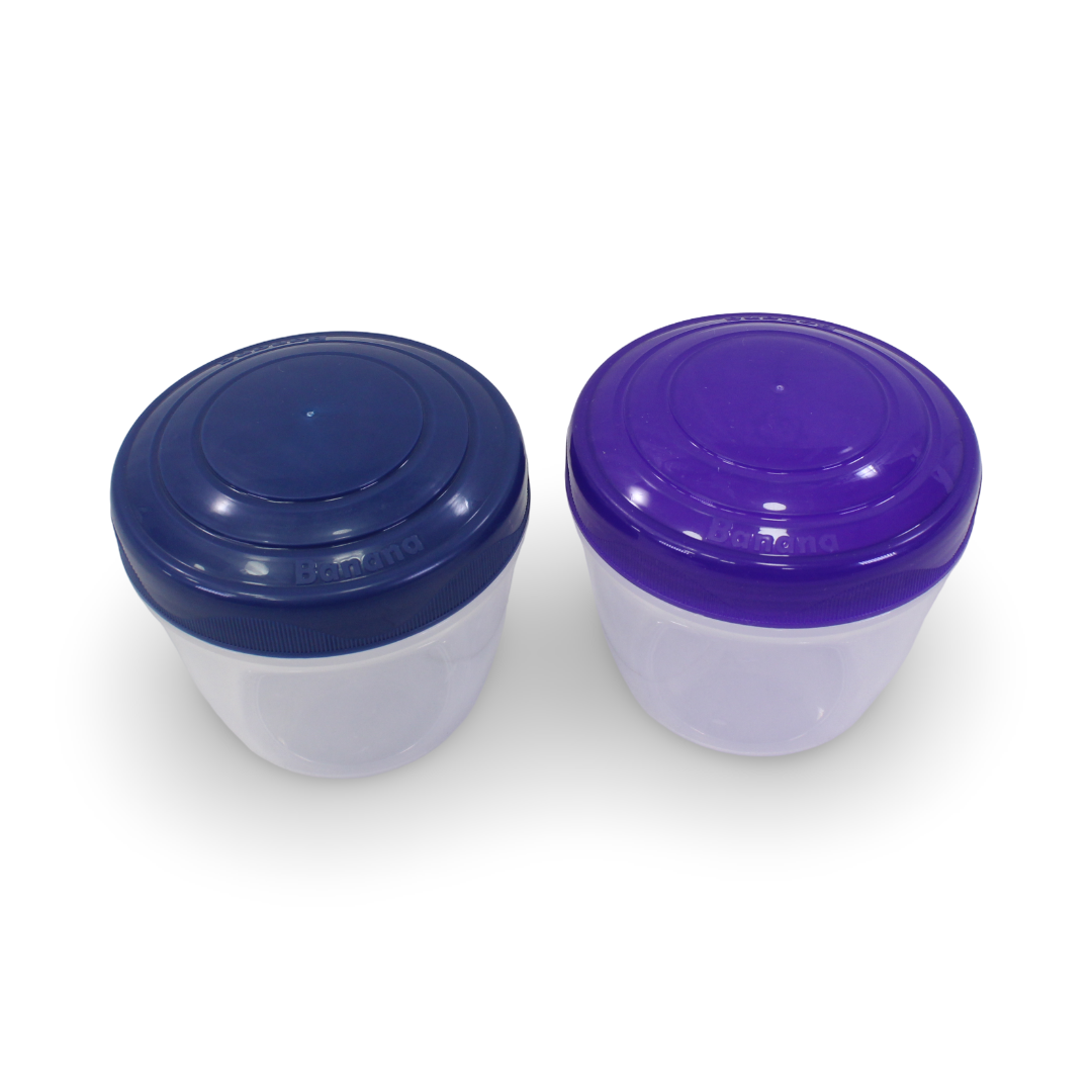 Banana Happy Cup 300ml – Purple & Navy (Pack Of 2)