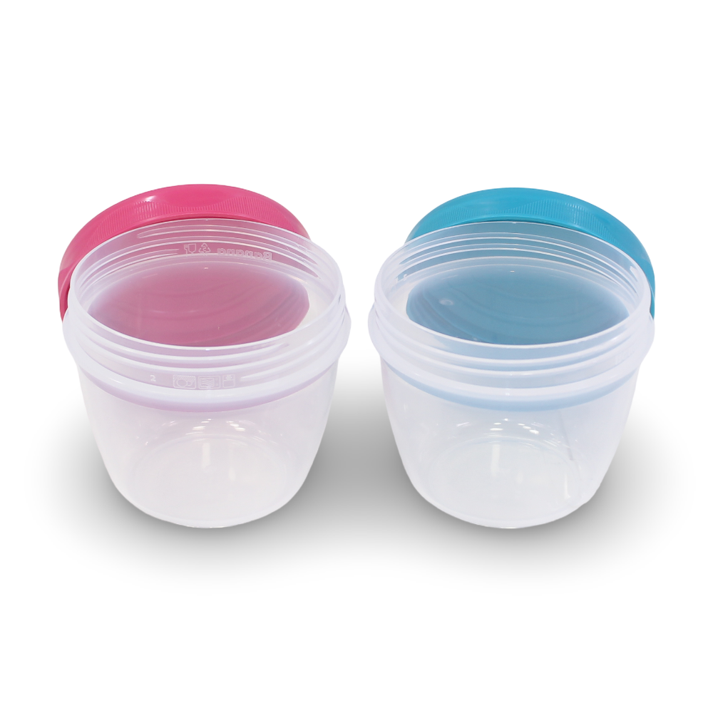 Banana Snack Cups 300 ml – Set of 2 (Fuchsia & Turquoise)