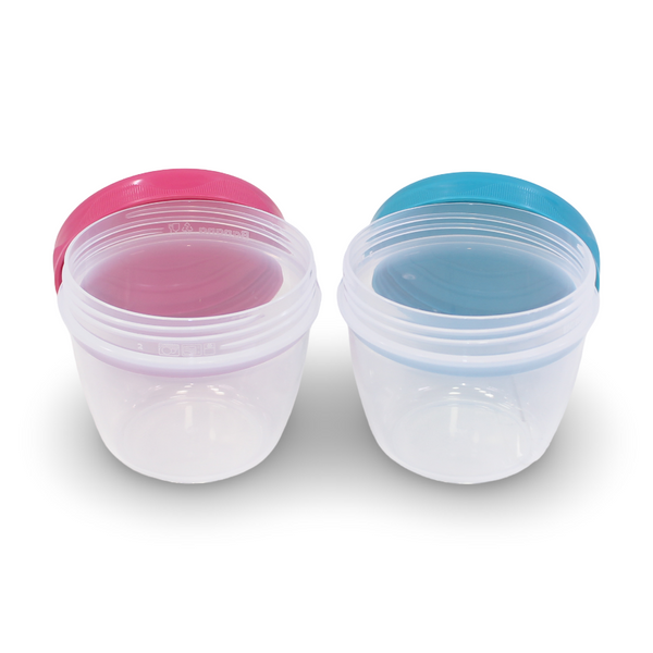 Banana Snack Cups 300ml Set of 2 – Fuchsia & Turquoise