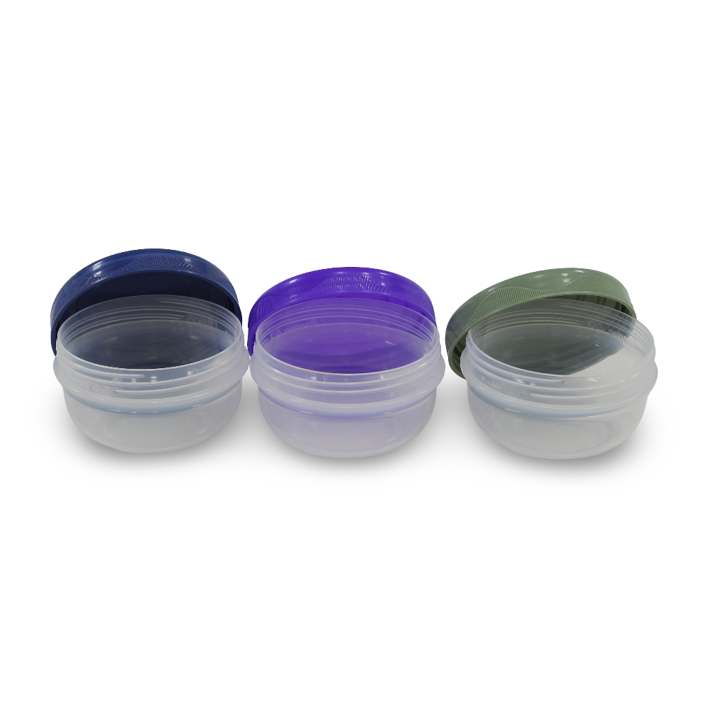 Banana Snack Cups Set 200ml – Purple & Navy & Pistachio