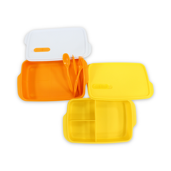 Banana Lunch Box Set 2-Piece 1L – Yellow & Orange