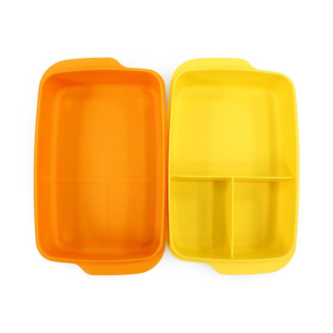 Banana Lunch Box Set 2-Piece 1L – Yellow & Orange