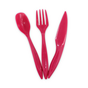 Banana Plastic Cutlery Set (Fork ,Spoon & Knife) – Fuchsia