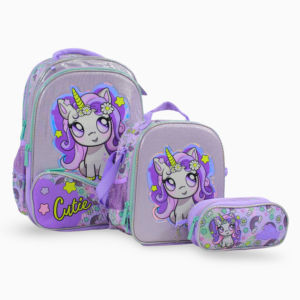 Cutie Unicorn School Set – 17 Inches