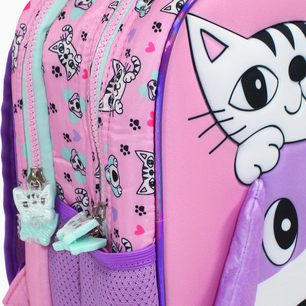 Cat & Dog Glossy Backpack – 12 Inches