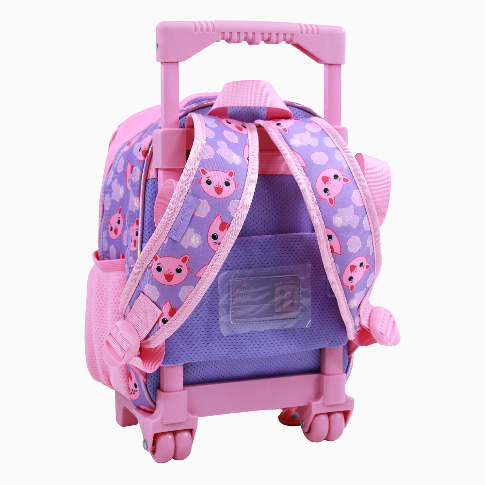 Pink Kitten Trolley Bag – 12 Inches