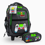 Gamer School Set – 14 Inches (Trolley Bag & Pencil Case)