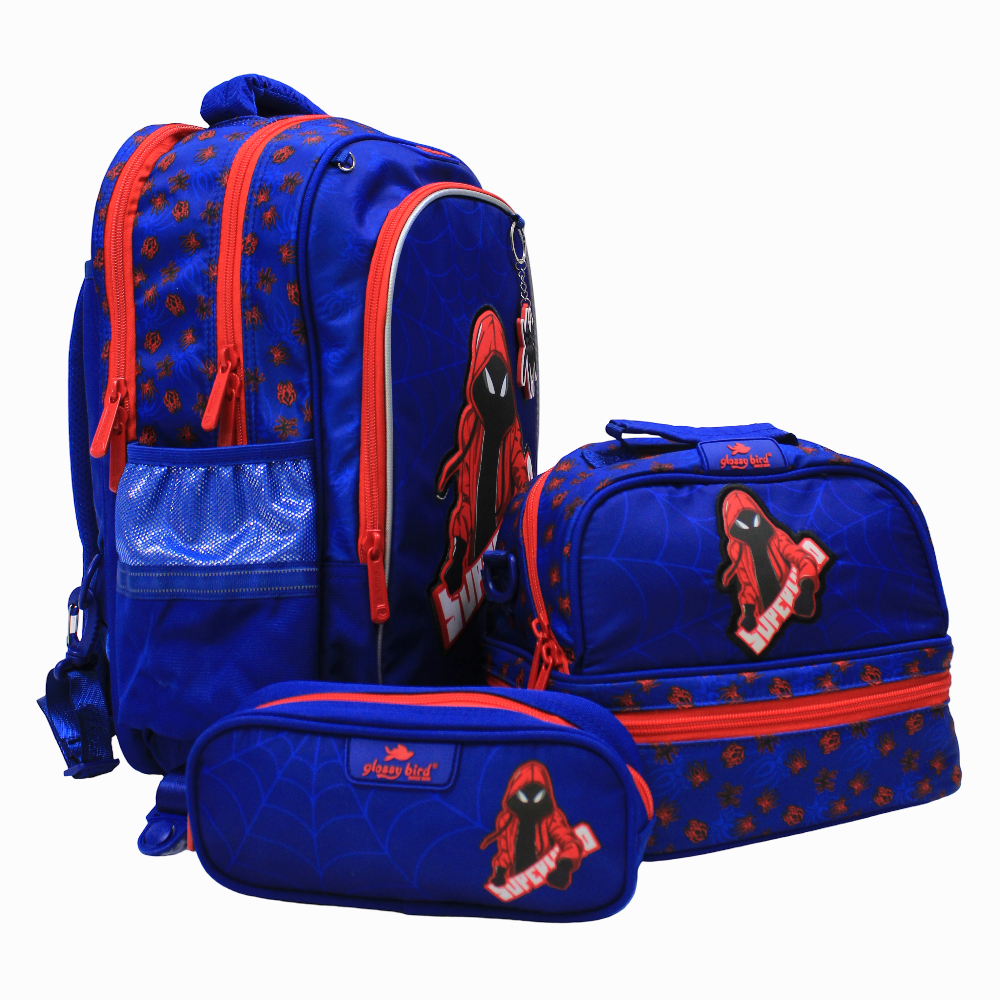 Spidey School Set - 17 Inches (Backpack + Lunch Bag + Pencil Case )
