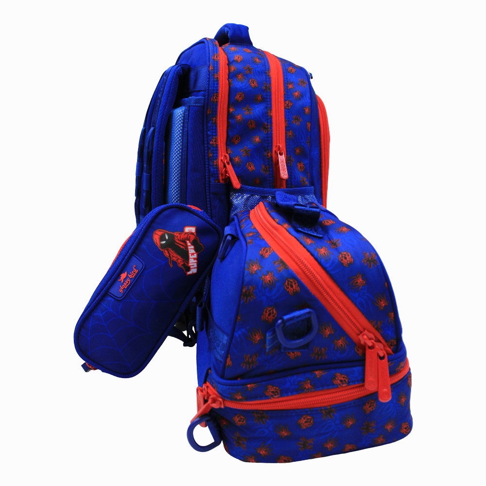 Spidey School Set - 17 Inches (Backpack + Lunch Bag + Pencil Case )