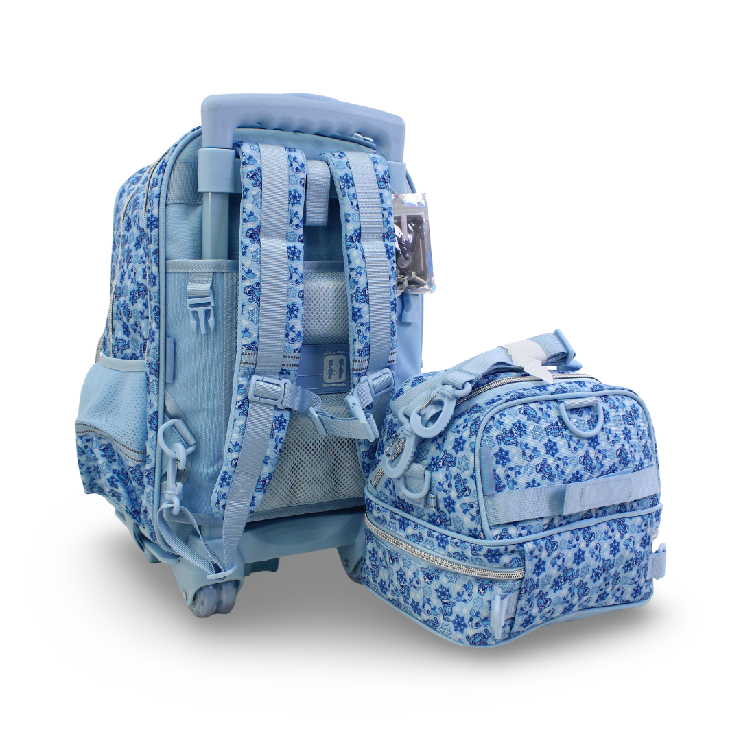 Glossy Bird School Set Snow Crystal Backpack – Blue